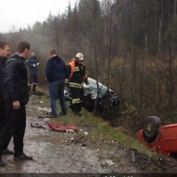 В сеть выложено видео страшного ДТП на объездной дороге в Петрозаводске