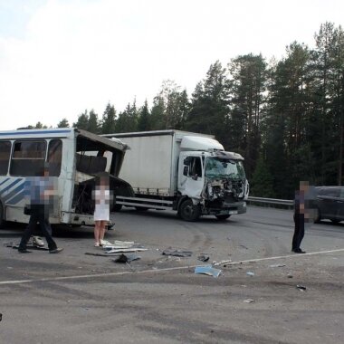 Профессионалы автоперевозок столкнулись под Пряжей