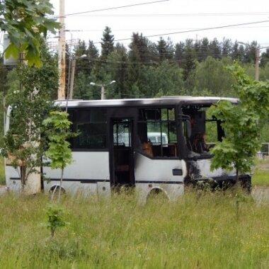 Еще один автобус с пассажирами загорелся в Петрозаводске